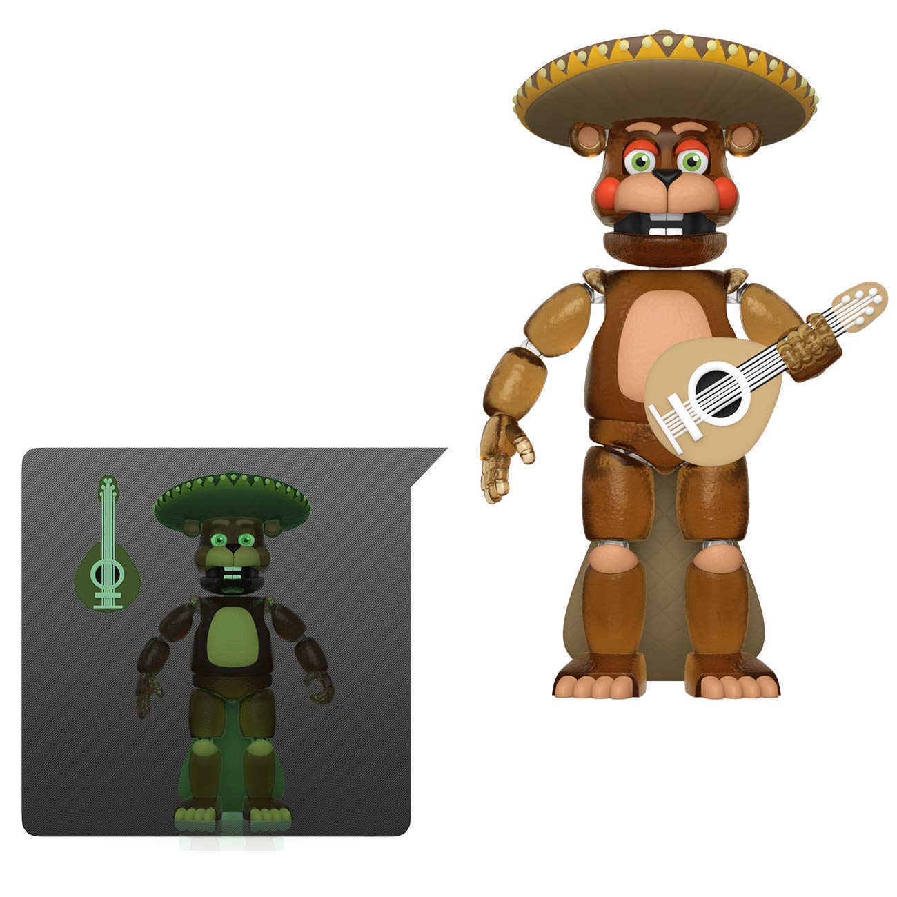 Funko Action Figure: Five Nights At Freddy's (FNAF) Pizza Sim - El Chip - Glow In the Dark Translucent - Collectable Toy - Gift Idea - Official Merchandise