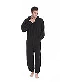 XMASCOMING Women's & Men's Hooded Fleece Onesies One-Piece Pajamas