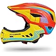 ROCKBROS Kids Full Face Helmet Kids Bike Helmets Lightweight Toddler Mountain Bike Helmet Detachable for MTB BMX Skating Cycling Scooter Safety Bicycle Helmets for Youth Child Boys Girls Ages 3-16