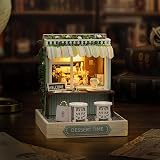 CUTEROOM DIY Miniature House Kit with Furniture and LED Dessart Time view 5