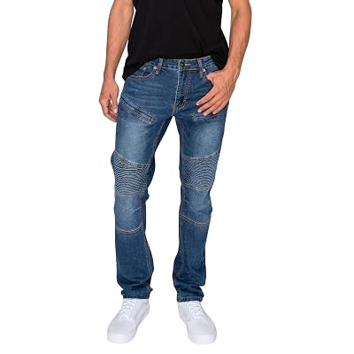 Pockets Stretch Denim Slim Jeans 