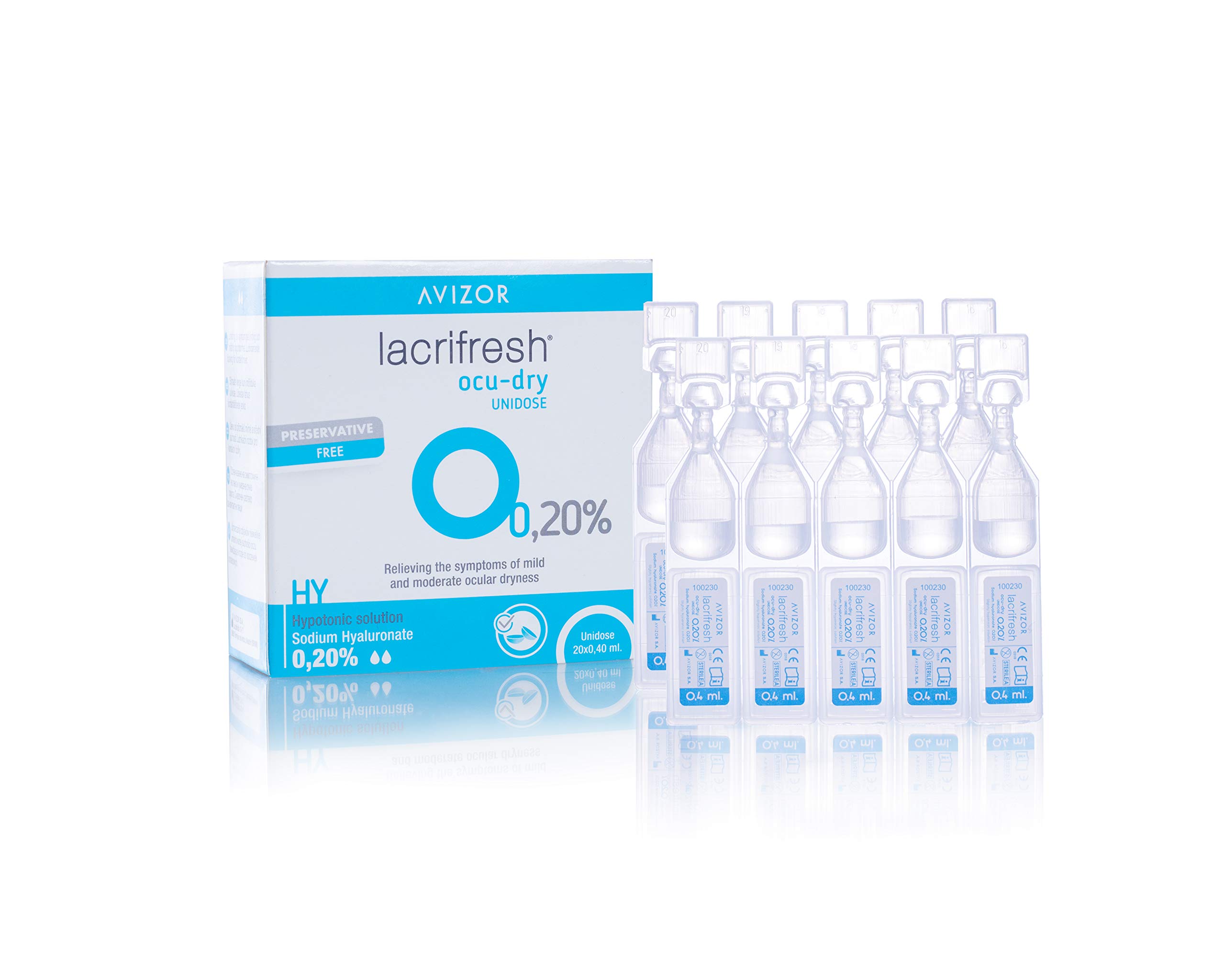 Avizor Lacrifresh Monodose Lacrifresh Ocu-Dry 0.20% 20 ud. 0,4 ml Contact Lens Cleaner