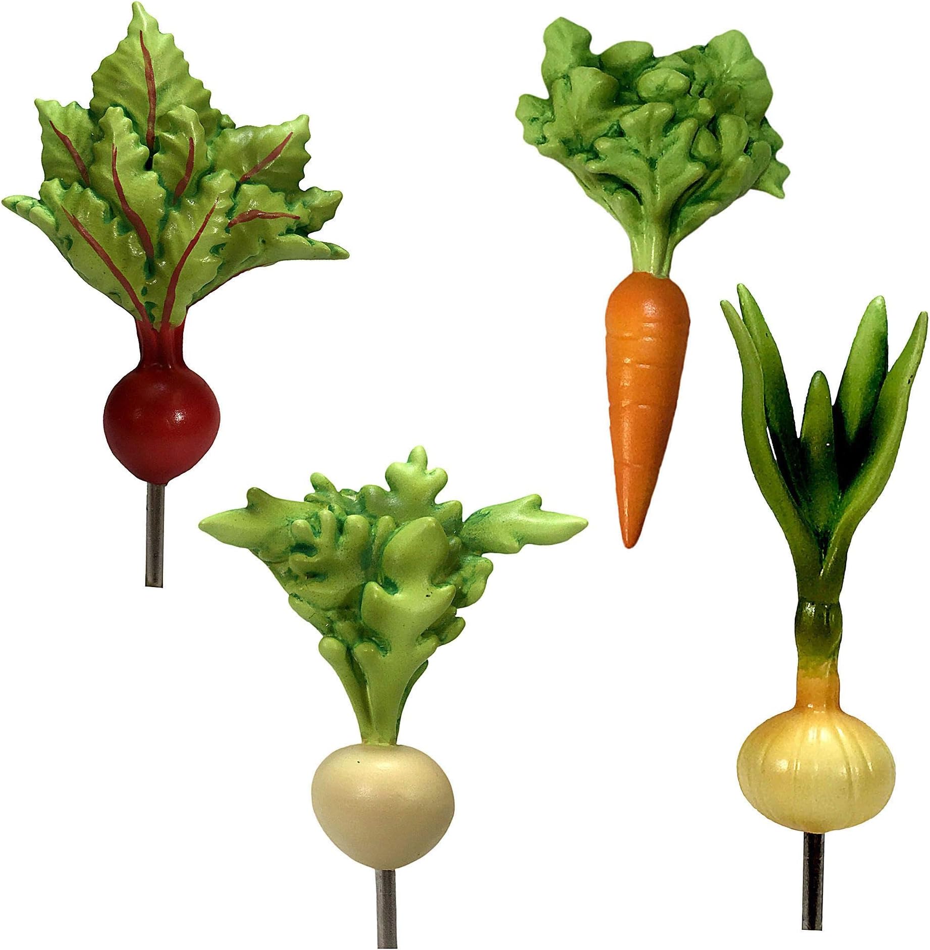 Ultimate Source Harvest Vegetables, 4 Piece Set for Miniature Garden, Fairy Garden