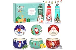 AOTTOM Christmas Candles Bulk Gifts, Hand Cream Set, Stocking Stuffers for Women, Scented Candle Set,Travel Size Bulk Hand Lotion for Dry Cracked Hands, Appreciation Gift Bulk Gift, Mini Hand Lotion