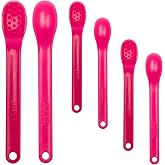 TalkTools Wee Bumpy Spoons - Self-Feeding Oral Motor Therapy for Lip Closure &amp; Oral Awareness, Kids, Toddlers &amp; Adults, Sensory Feeding Aid | Magenta, 6-Pack