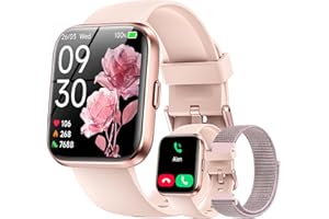 Smart Watches for Women, 1.85" HD Alexa Smart Watch for Android Phones &amp; iPhones with Calls/Messages/Reminders, 3ATM 120+ Sport Modes Fitness Tracker Watch for Women with Heart Rate/Sleep/SpO2 Monitor4.4 out of 5 stars 589$49.99
