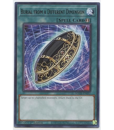 yugioh card with longest text Amazon.com: Yu-Gi-Oh! - Burial from a Different Dimension (SDLS-EN029) -  Structure Deck: Lost Sanctuary - 1st Edition