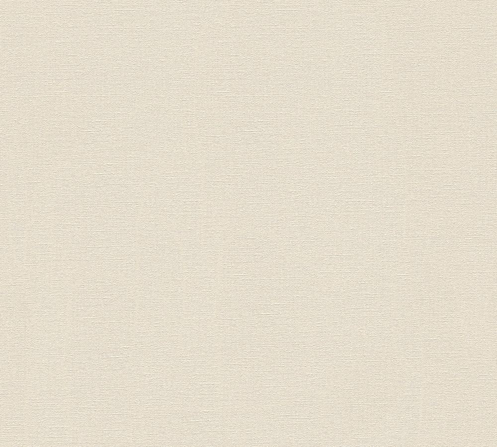 A.S. Création Plain Wallpaper Desert Lodge Non-Woven Wallpaper 10.05 m x 0.53 m Creme Made in Germany 324743 324743