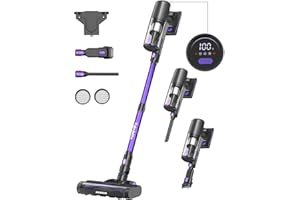 FABULETTA Cordless Vacuum Cleaner with 500W Brushless Motor, Max 40kpa Powerful Suction, 3 Suction Modes, Max 50 mins Runtime Lightweight Handheld Stick Vacuum for Home, Hard Floor, Carpet