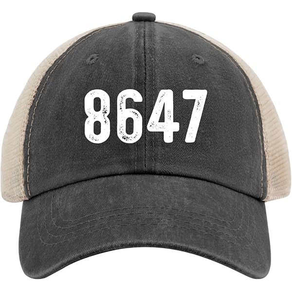 Amazon.com: Classic Vintage 80s Style 86 47 Cap for Men 8647 Ball