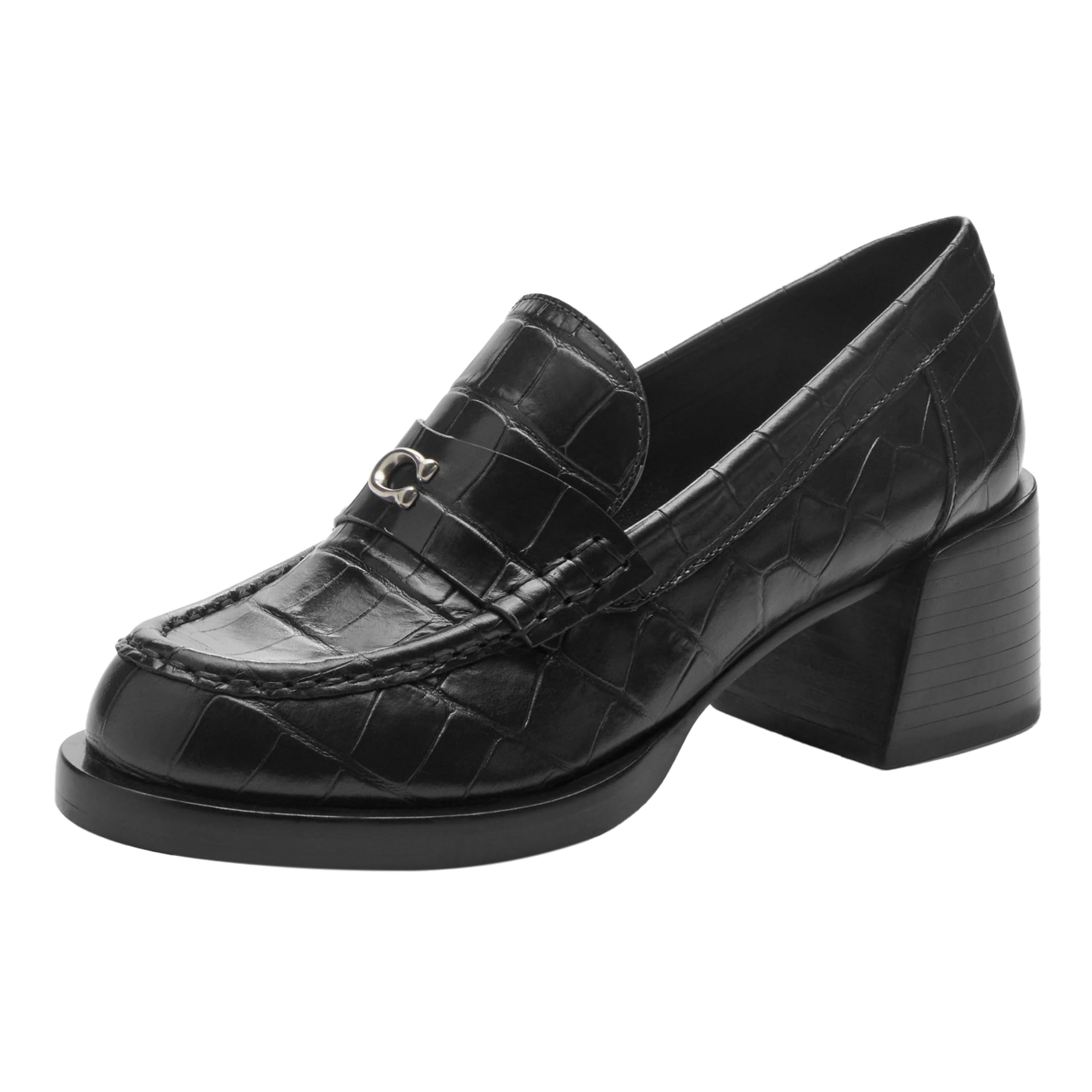 Photo 1 of CX137 BLK 6 B Natalie EMB Croc Black 6 B