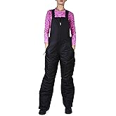 Arctic Quest Womens Ski Snow Bibs Pants Insulated Water Resistant Overalls Snowboarding Winter Waterproof Pants Women