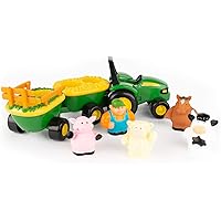 TOMY John Deere Animal Sounds Hayride Preschool Toy , Green