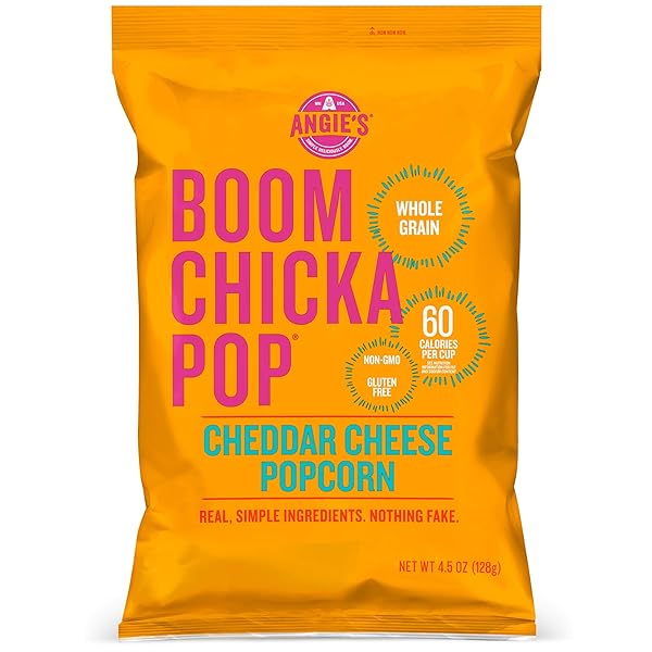 ANGIE’S BOOMCHICKAPOP CHEDDAR CHEESE POPCORN, 4.5 OZ