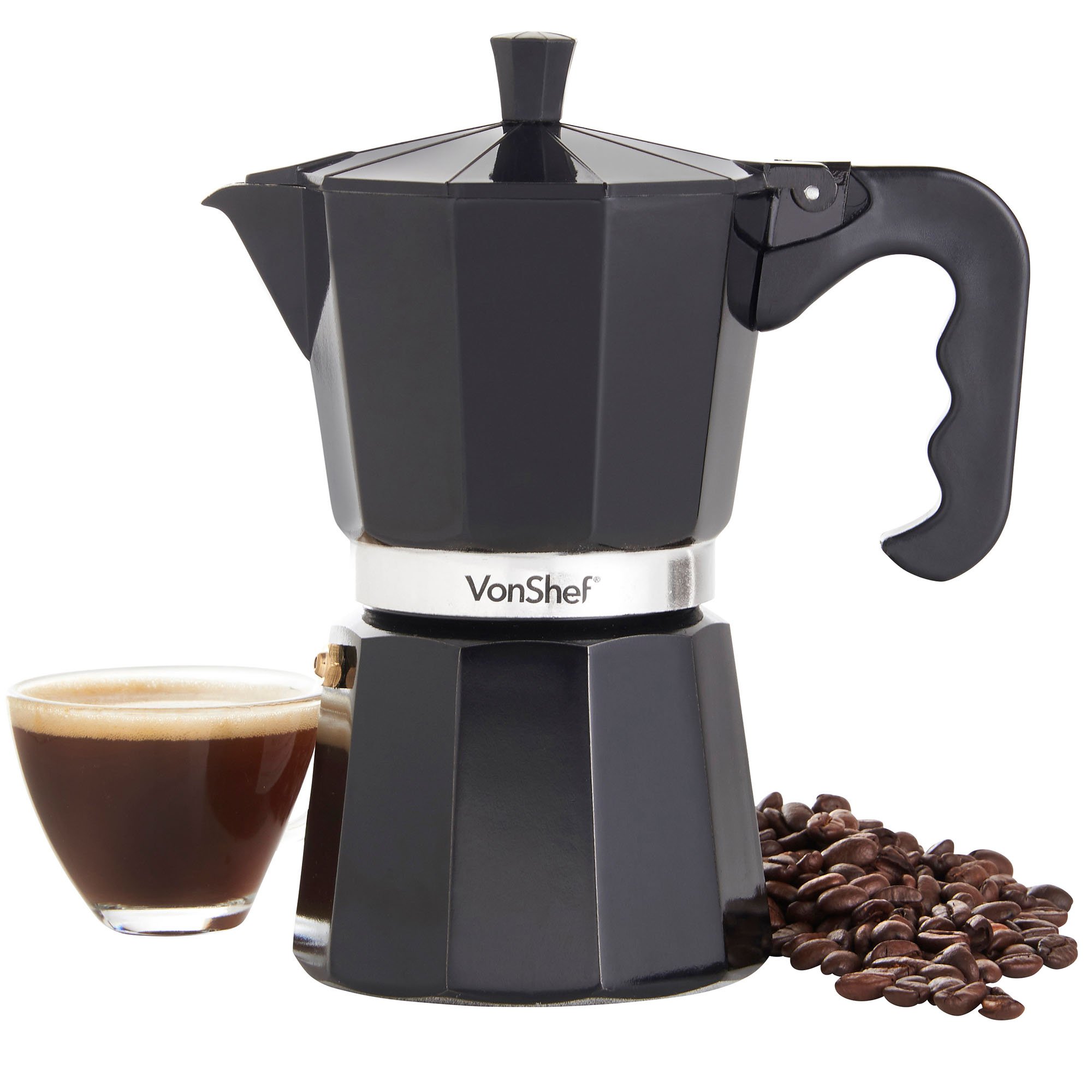 VonShef 6 Cup Espresso Coffee Maker 