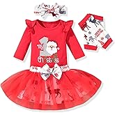 Aalizzwell Newborn Infant Baby Girls Holiday Skirt Outfit