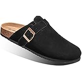 BULLIANT Clogs Slippers Sandals Nurse Work Shoes Men Women,Fleece-Lined Upper+Memory FOAD Cushioned Cork-Footbed