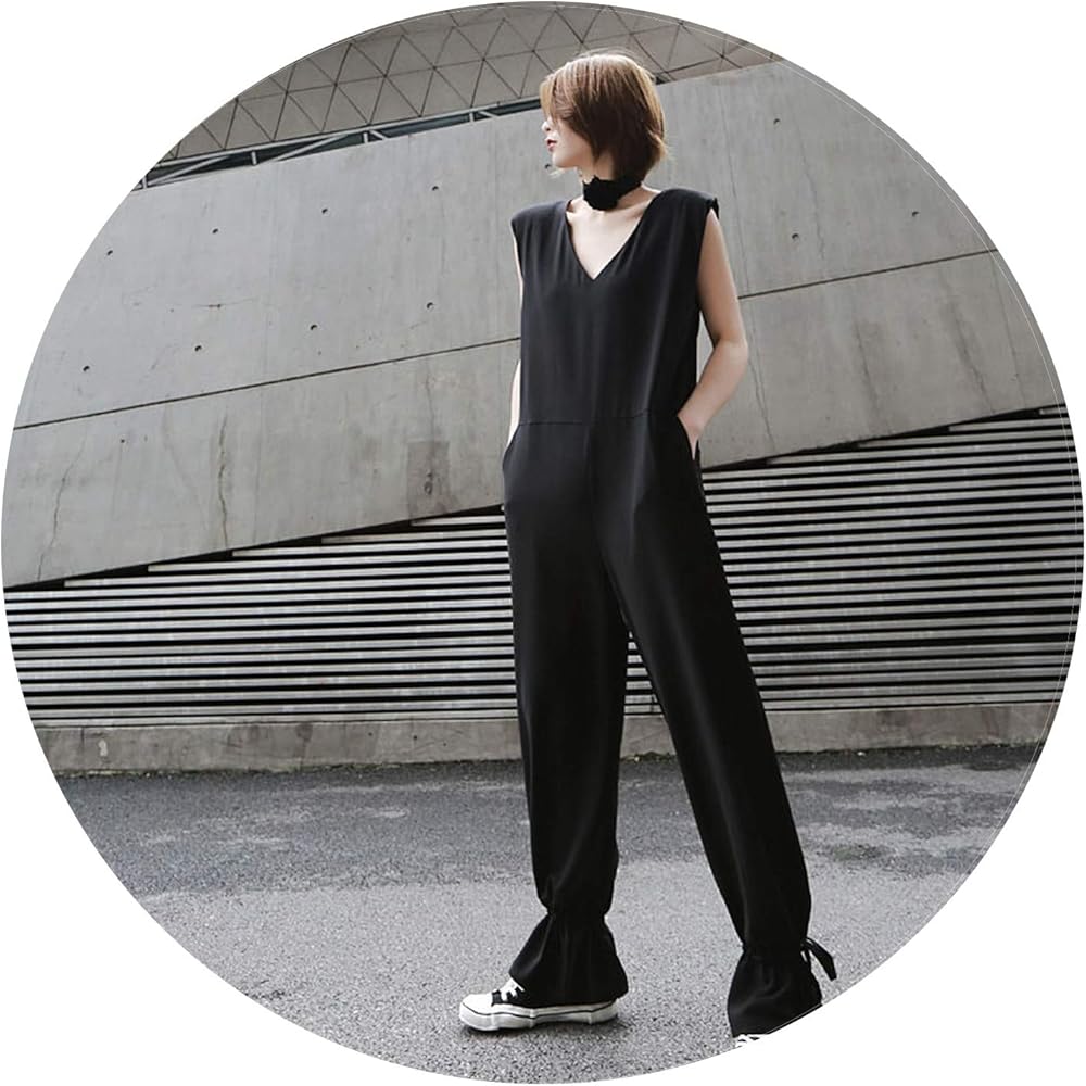 black romper overalls