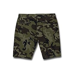 Volcom Men's Vmonty Chino Shorts, Green Combo