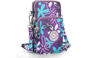 WATACHE Sports Armband Outdoor Sweat-Proof Running Armbag Cross-Body Shoulder Casual Wallet Purse Gym Fitness Cell Phone Bag Key Holder for iPhone 13 Pro/ 12 Pro/Xs Max/Xr,Galaxy S10 Plus, P30 Pro(#18)