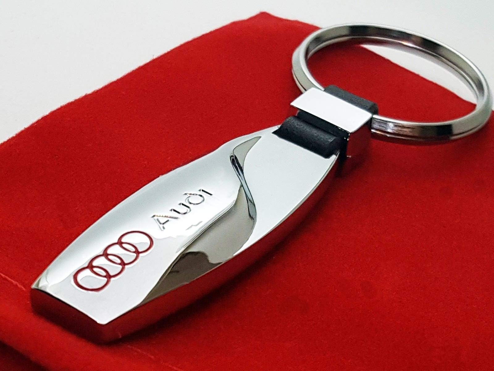 RacePace SlimLine Auto Keyring. A1 A3 A4 A5 A6 TT Quattro Q2 Q3 Q5 Q7 Sline Avant Turbo Allroad E-Tron A8 RS4 R8 RS6 RS8