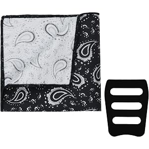 Juvzolr Paisley Handkerchiefs for Men Pocket Square with Holder for Prom | Timeless Paisley Print, Holds Shape Well, Easy Fol