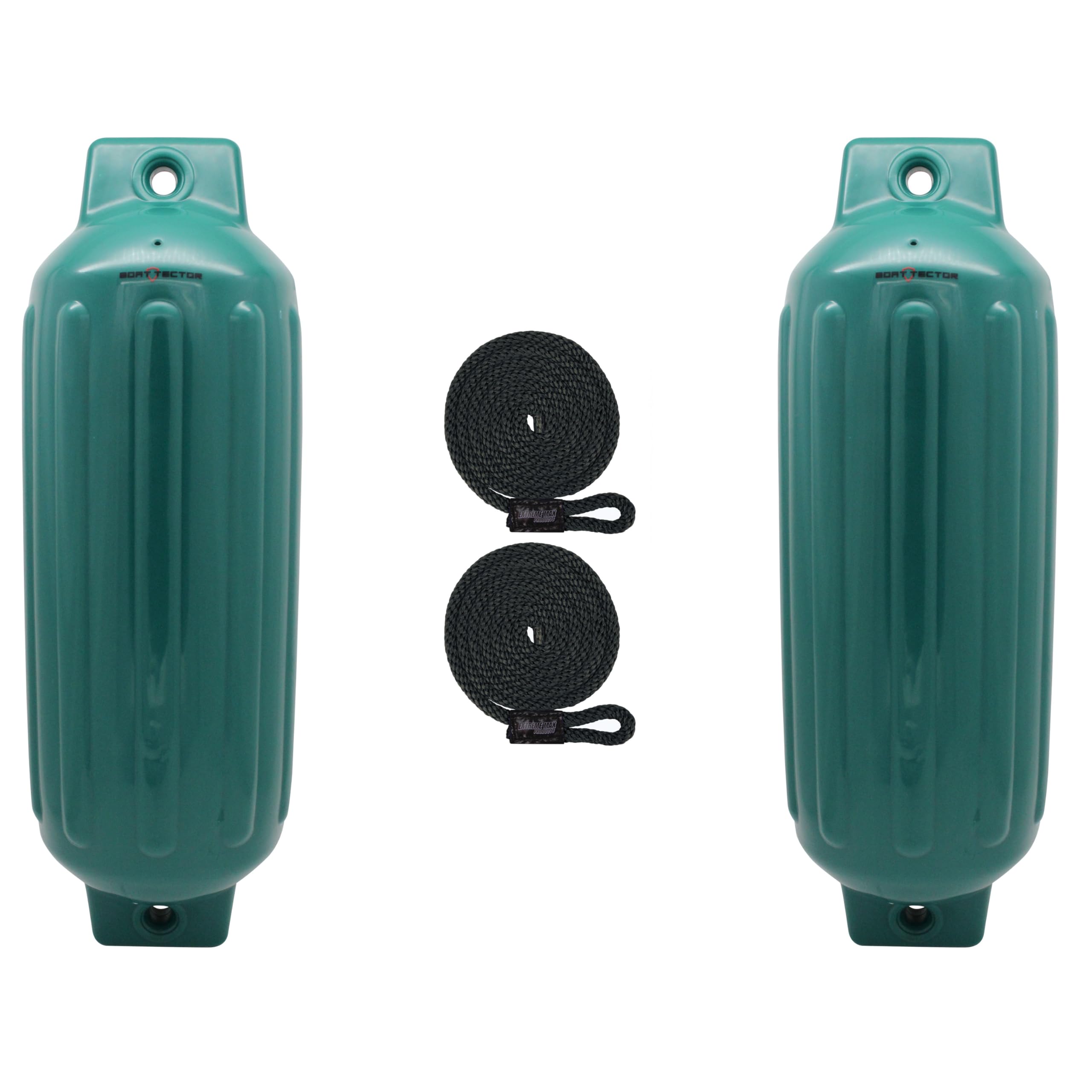 Extreme Max 3006.8547.2 BoatTector Inflatable Fender Value 2-Pack - 10" x 30", Forest Green Image