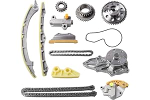 MDSAFM Timing Chain Kit with Water Pump for Honda Accord 2008-2013, Acura ILX 2013-2015, CR-V 2010-2014, TSX 2009-2014, Civic 2012-2015, Crosstour 2012-2015 | L4 2.4L DOHC Engine Only | OEM #14401R40A01