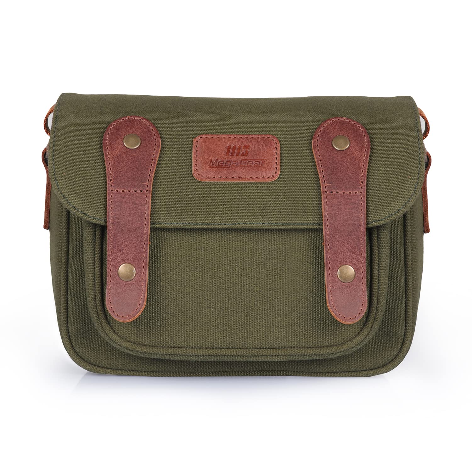 MegaGear Sequoia Canvas Bag Compatible with Canon, Nikon, Sony SLR/DSLR Mirrorless Cameras,Khaki Green,MG1974