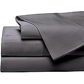 Cozy Earth Luxury Bed Sheet Set - 100% Viscose from Bamboo Fabric, Ultra-Soft & Breathable, Fits Regular & Deep Pocket Mattresses up to 20" - 4 Pieces Twin Sheet Set Charcoal Grey
