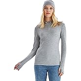 Merino Protect 100% Merino Wool Base Layer Women Thermals Underwear Soft Long Sleeve Shirt for Hiking Skiing