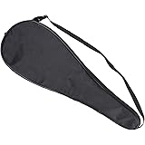 ITODA Badminton Racket Cover Bag Single Waterproof Dustproof Tennis Paddle Carry Case with Adjustable Shoulder Strap Outdoor Sports Storage Bag