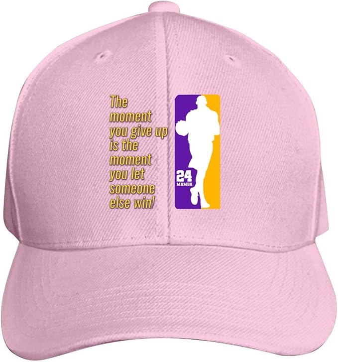 Amazon Jiso Sv 単色 シンプル ヒップホップ ベースボール キャップ Mamba 名言 Pink 帽子 野球帽 曲つば 硬つば 長つば スナップボタン メンズ キャップ 通販