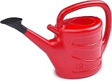 Accurate 5L Watering Can Red Lightweight with Detachable Sprinkler Head