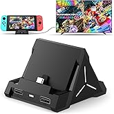 ID CHINSION Dock for Nintendo Switch & Switch OLED, Portable Replacement TV Docking Station with 4K HDMI, Type-C and USB Port for Official Nintendo Switch (Not for Switch Lite)