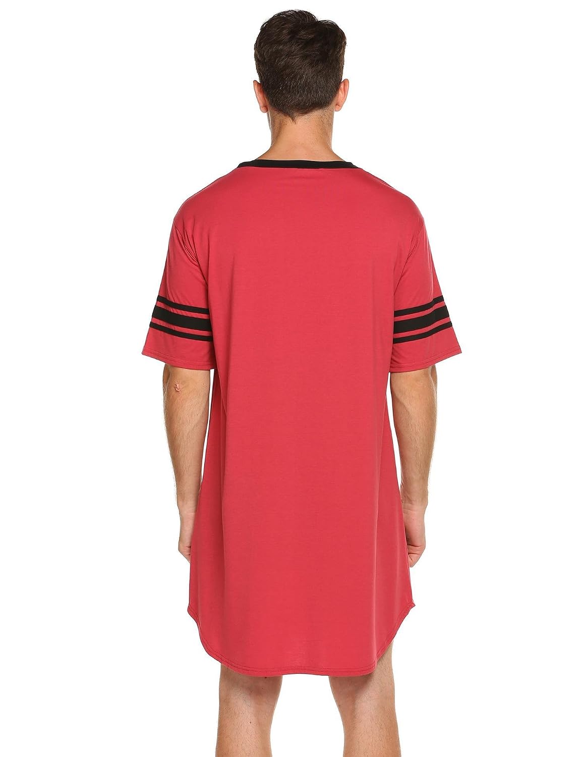 Langle Men Sleep Shirts Short Sleeve 
