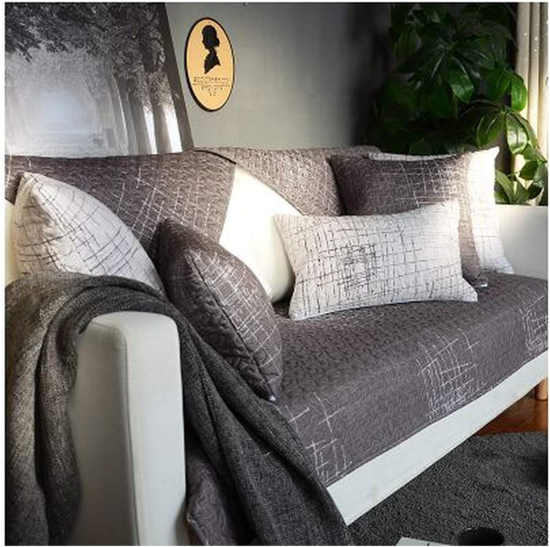 CHRISTY M Sofa Mats Summer Modern Cloth Cotton Three People Nordic Four Seasons