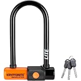 Kryptonite Evolution Lite Mini-6 Bike U-Lock, Lightweight Bicycle U Lock | 11mm Steel Shackle - 1.6 lbs Anti-Theft Lock with 3 Keys - Secure Compact Lock for Bicycles, Scooters &amp; E-Bikes