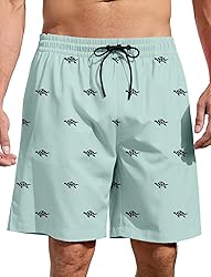 Lzzidou Men's Swim Trunks Mesh Lining Bathing Suit