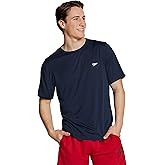 Speedo Men's UV Swim Shirt Basic Easy Short Sleeve Regular Fit