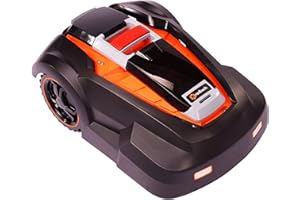 MowRo Robot Lawn Mower, Mows Up to 1/4 Acre, Updated 2025 Programming, Adjustable Cutting Height, Self Installation Kit Included, 50% Slope, Low Noise (65dBA) and Rain Sensor