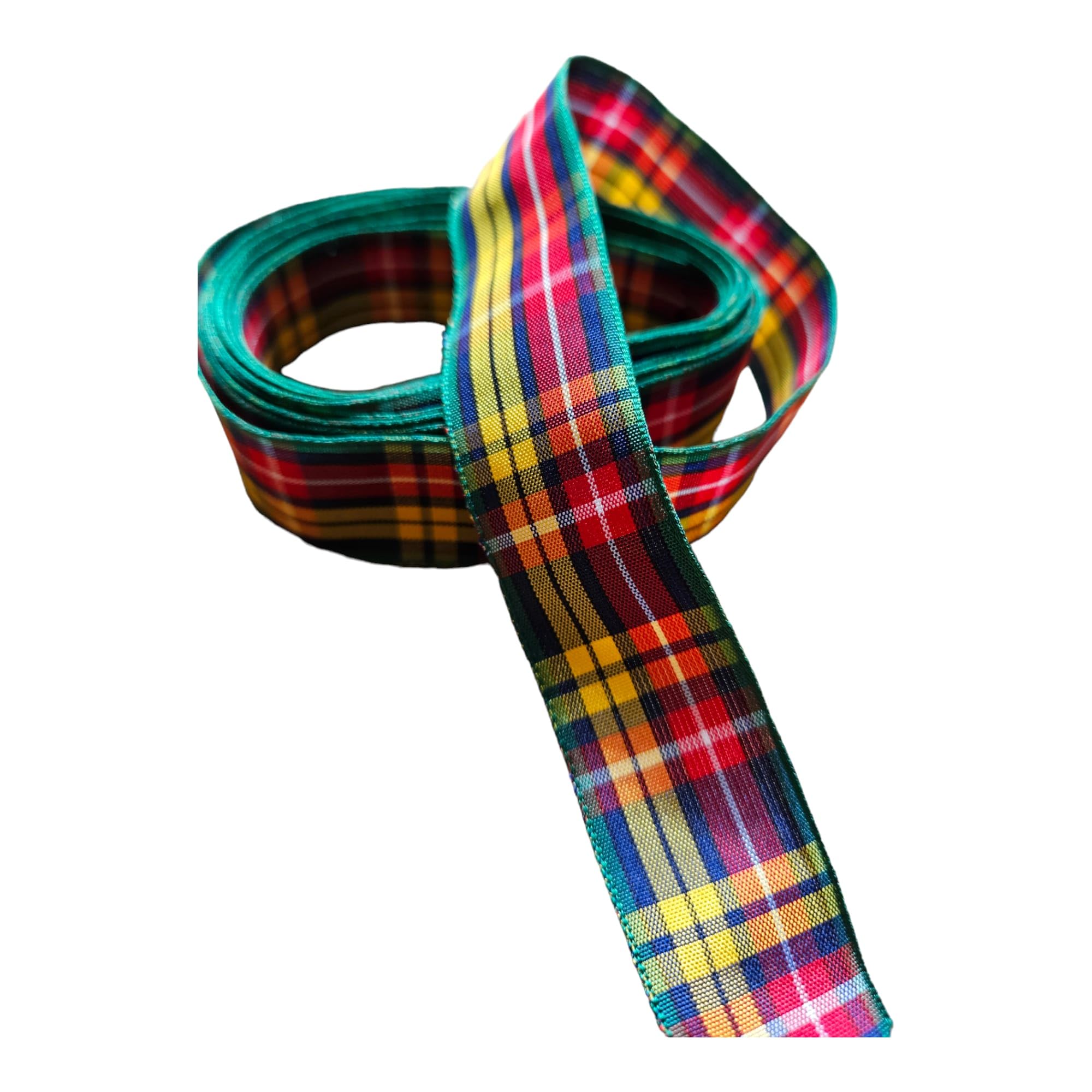Tartan Ribbon 15mm, 25mm & 40mm Available in Buchanan, Fraser, Macdonald & Menzies 3 Metres of Ribbon (Buchanan, 40mm)