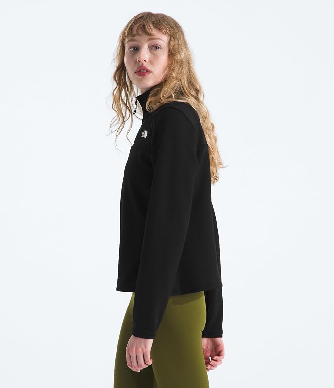 Chaqueta Forro Polar Cedar Trail Grid 1/4 Zip Mujer,Black,L — foto 3 de 7