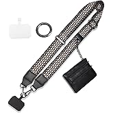 Cell Phone Lanyard with Wallet - Anti-Theft Crossbody Adjustable Phone Strap for Most Smartphones, for Men & Women