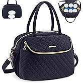 Breastmilk Cooler Travel Bag with 2pcs Wipes Dispensers and Ice Pack - Baby Bottle Cooler for 6 Bottles Up to 9 Ounce