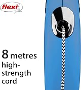 flexi New Classic Cord Retractable Lead Blue Small 8m 12kg view 3