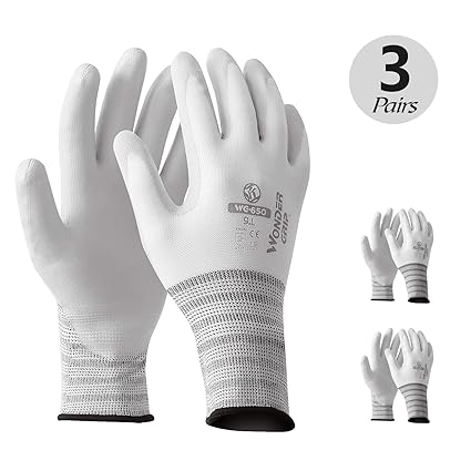 T4u Gardening Gloves For Women And Men Nitrile Protective Anti Slip Coating Work Glove For Gardening Fishing Clamming Restoration Work More S