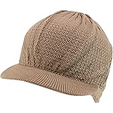 Armycrew 100% Cotton Rasta Knit Beanie Visor