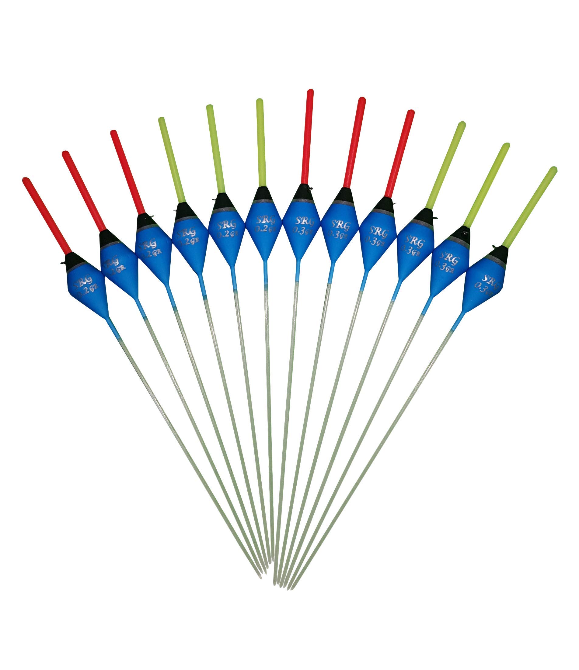 SRG Pole Floats 12 x Assorted Pole Floats (Pack D)