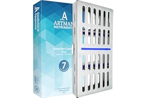 ARTMAN INSTRUMENTS ARTMAN Instrument Cassette Rack for 5,7,10 & 20 Instruments Box Dental Instruments Organizer (for 7 Instruments)